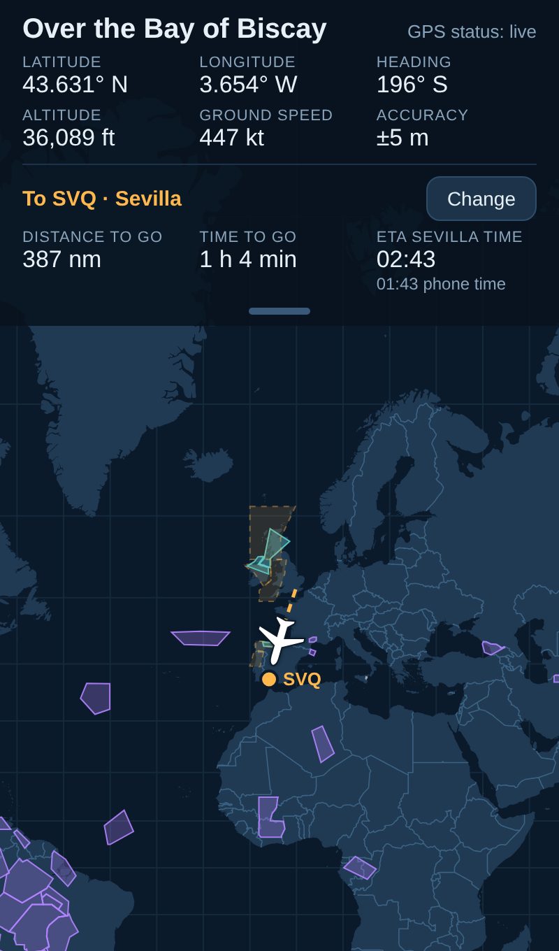 Turbulence, storm and mountain wave areas over Europe